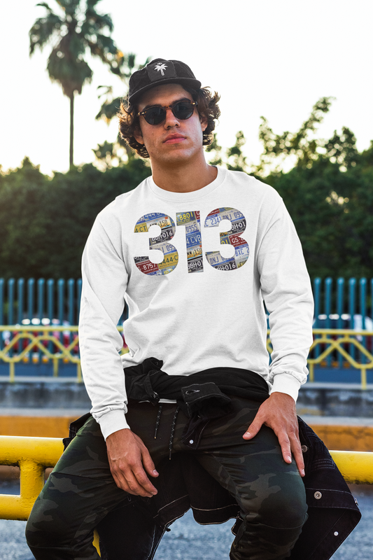 The 313 men's long-sleeve tee