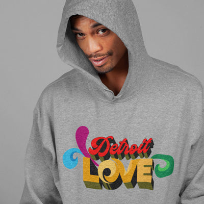 Detroit Love Men's Hoodie